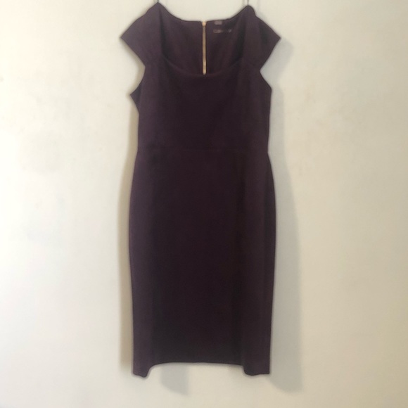 2/$50 Calvin Klein Purple Velvet Feel Sheath Dress - Picture 3 of 10